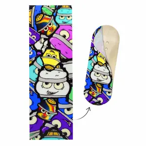 "Bubble Bushing Collage" Deck Graphic Wrap - 35mm x 110mm