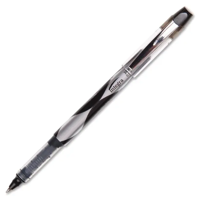 Integra ITA39390 0.5 mm Liquid Ink Rollerball Pen - Black, Office Stationery with Exceptional Writing Experience, Free-Flowing Ink