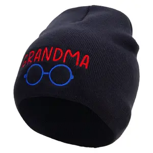 Awesome Grandma Big Size Superior Cotton Short Knit Beanie