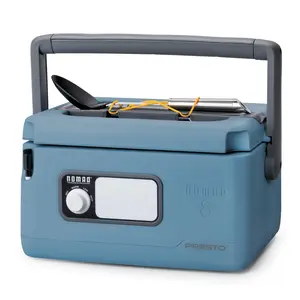 Presto 06017 8 Quart Nomad Portable Electric Slow Cooker with Locking Lid, Blue Presto 06017 8 Quart Nomad Portable Electric Slow Cooker with Locking Lid, Blue