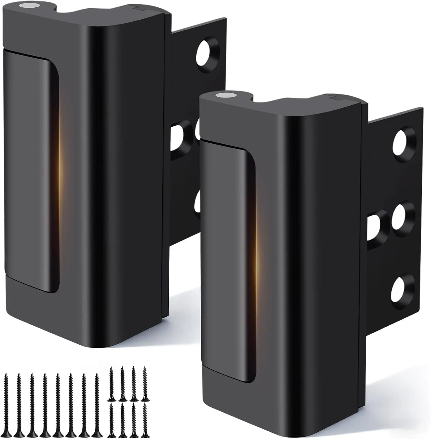 2 Pack Home Security Door Reinforcement Lock, Door Locks for Kids Safety Withstand 800 lbs, Child Proof Door Lock, Upgrade Door Locks for Front Door to Prevent Unauthorized Entry
