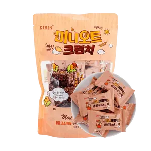 Kirin Kaka Crisps Oat Chocolate Flavor 168g - Mini Crunchy Snack Biscuits