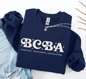 Retro BCBA Sweatshirt / Short Sleeve T-SHIRT , Board Certified Behavior Analyst , Future ABA Therapist, Chaos Coordinator Top, BCBA  Womenswear Casual