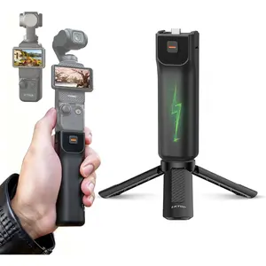 Pocket 3  Handle+Tripod for   Pocket 3, Xtra Muse Accessories, 5000mAh  Charger 22.5W Portable Power Stick Grips, 6hr  Life ( Time: 35 min Camera, 80min Self)