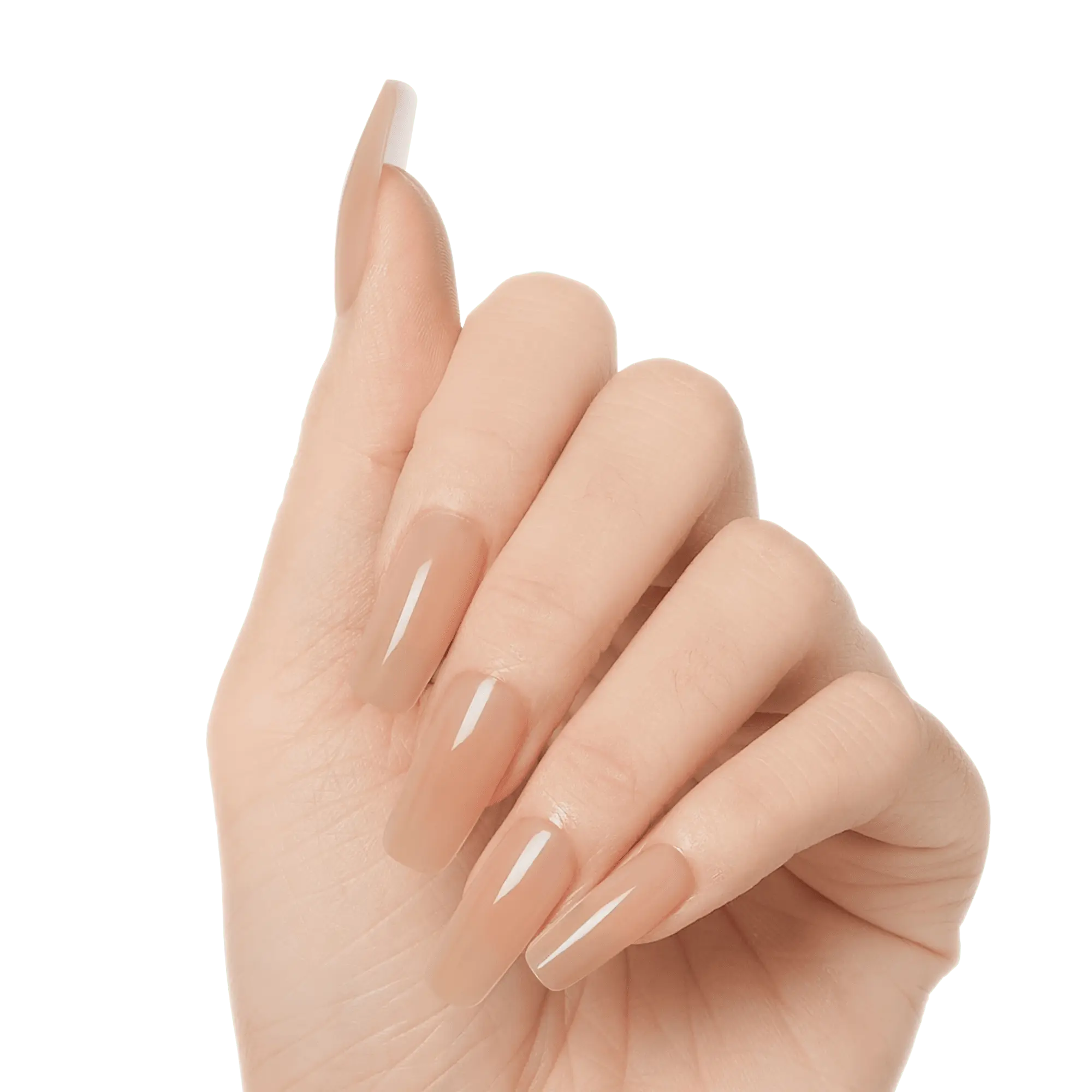 Kiss Salon X-tend Color Press On Soft Gel Nails - Green Apple | Solid, Beige, Long, Squoval
