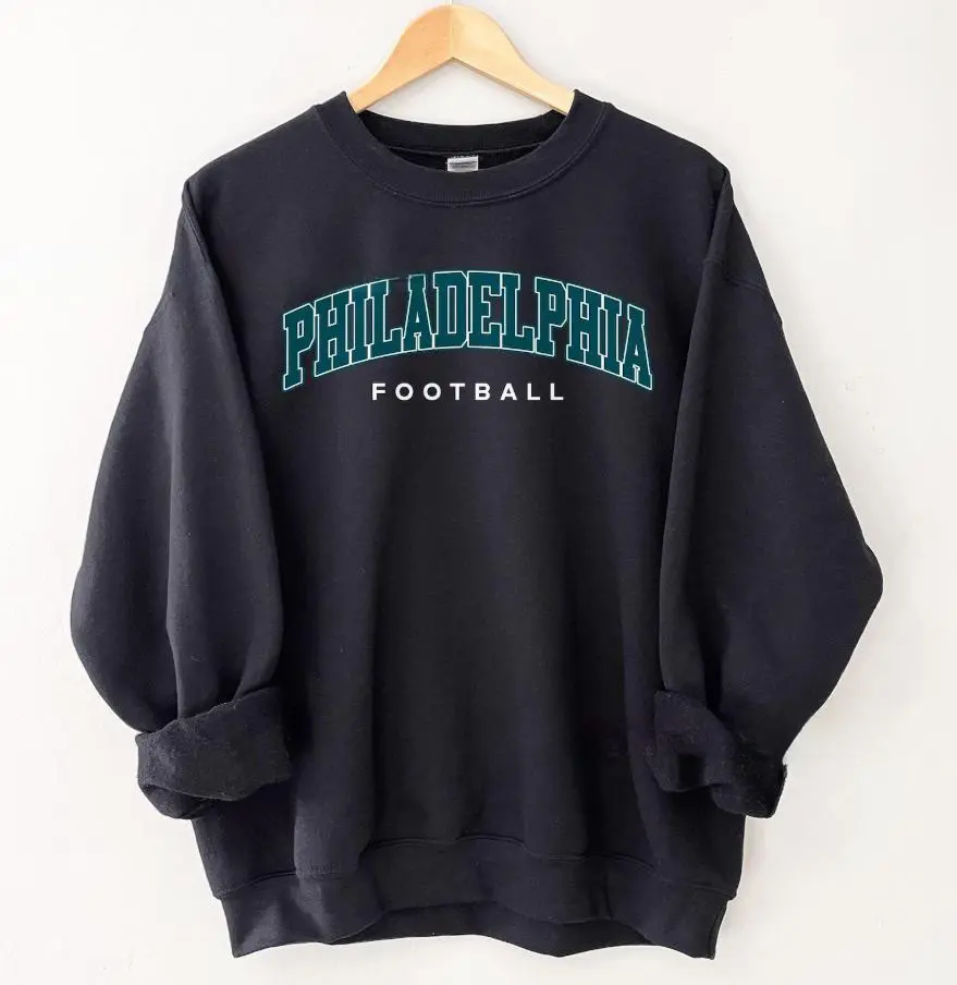 Philadelphia Football Vintage Sweatshirt, T-Shirt, Vintage Unisex Philadelphia Crewneck, Gift for Football Fan, Philadelphia Football T-Shirt, football merch