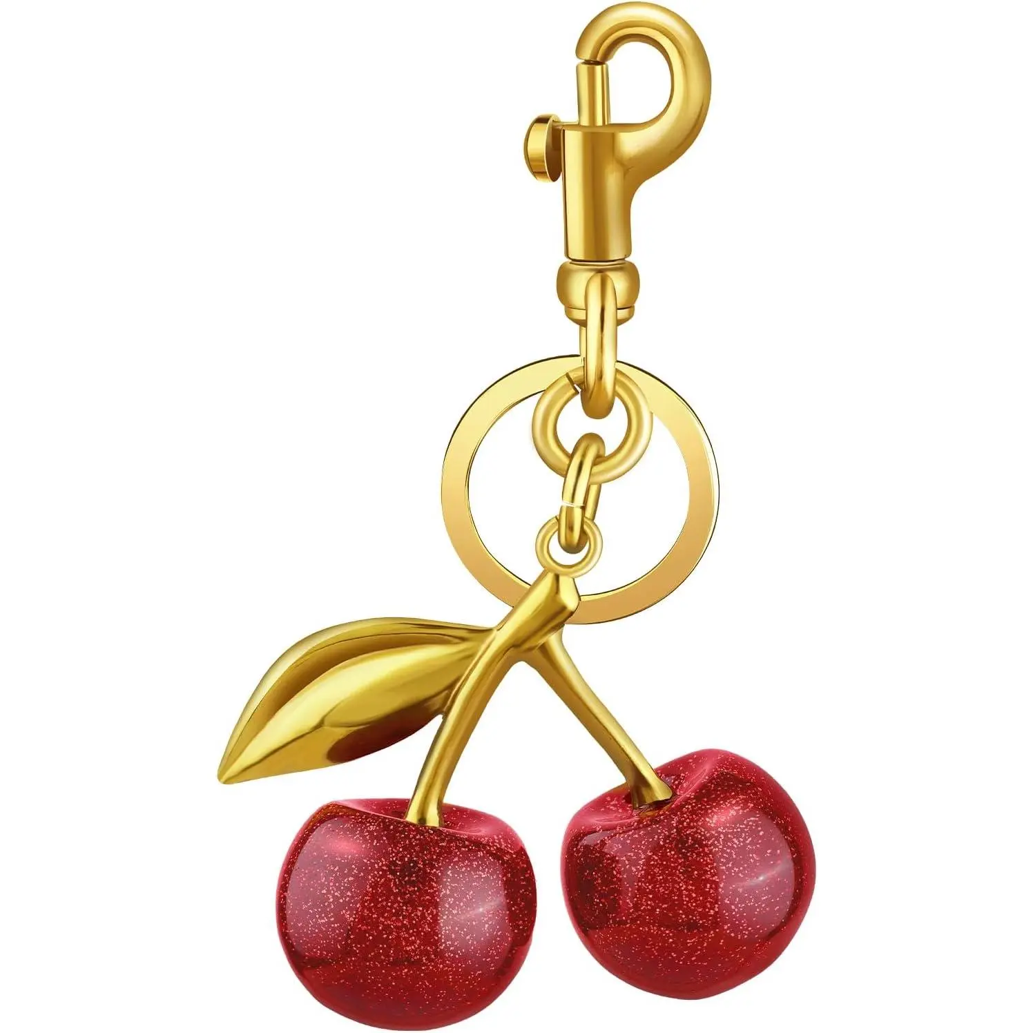 Cherry Bag Charm Cute Key Chains Cherry Purse Charms for Handbags, Strawberry Keychain Best Gifts