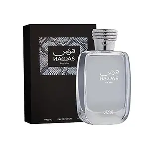 RASASI Hawas Ice for Men Eau de Parfum, 100ml(3.38 Oz), Premium Arabian Fragrance