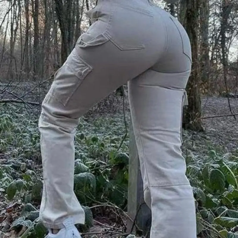 High Waisted  Womenswear Bottom BasicCargo Pants