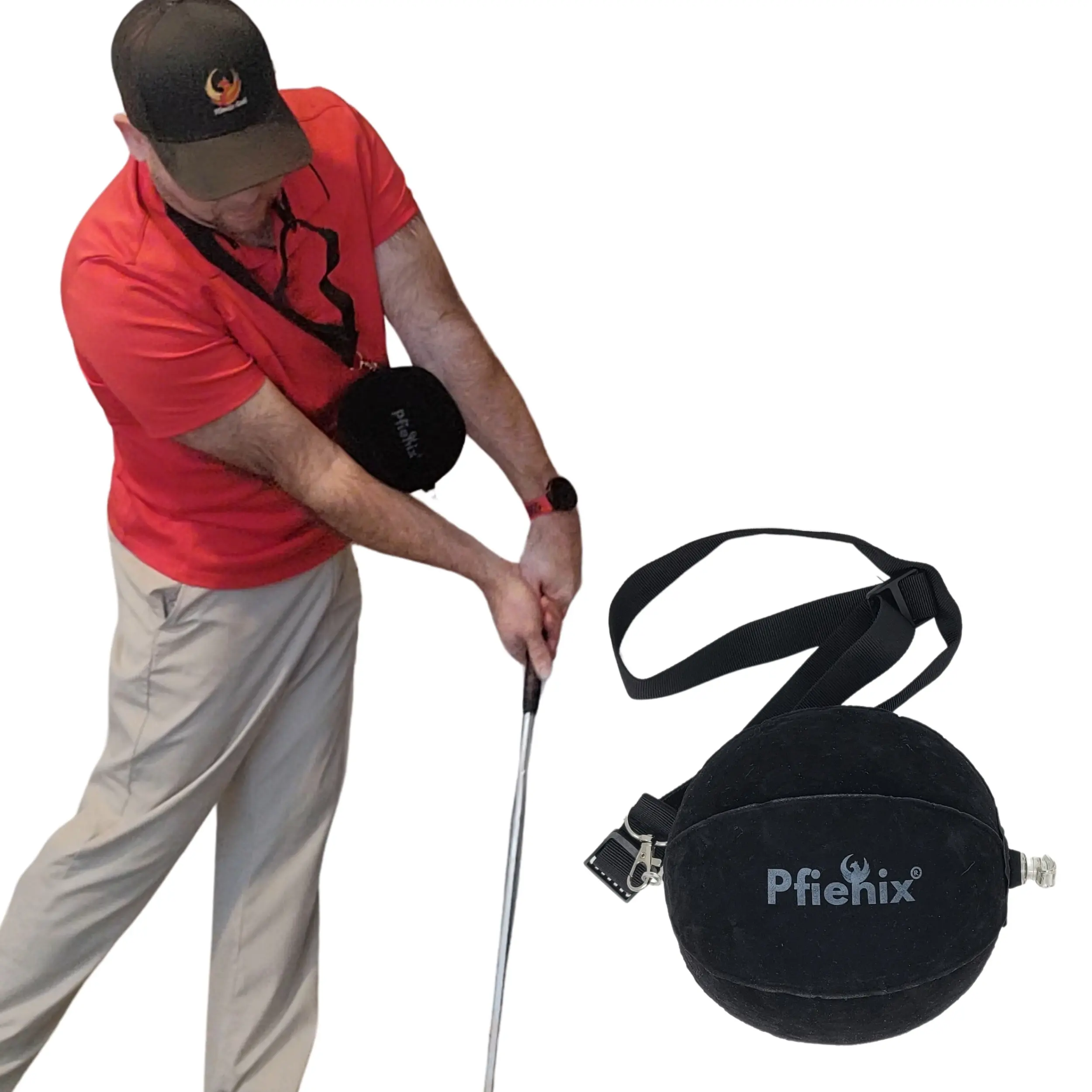 Golf Swing Trainer Ball – Inflatable Arm Connection Training Aid for Better Posture, Swing Plane, Chipping and Putting