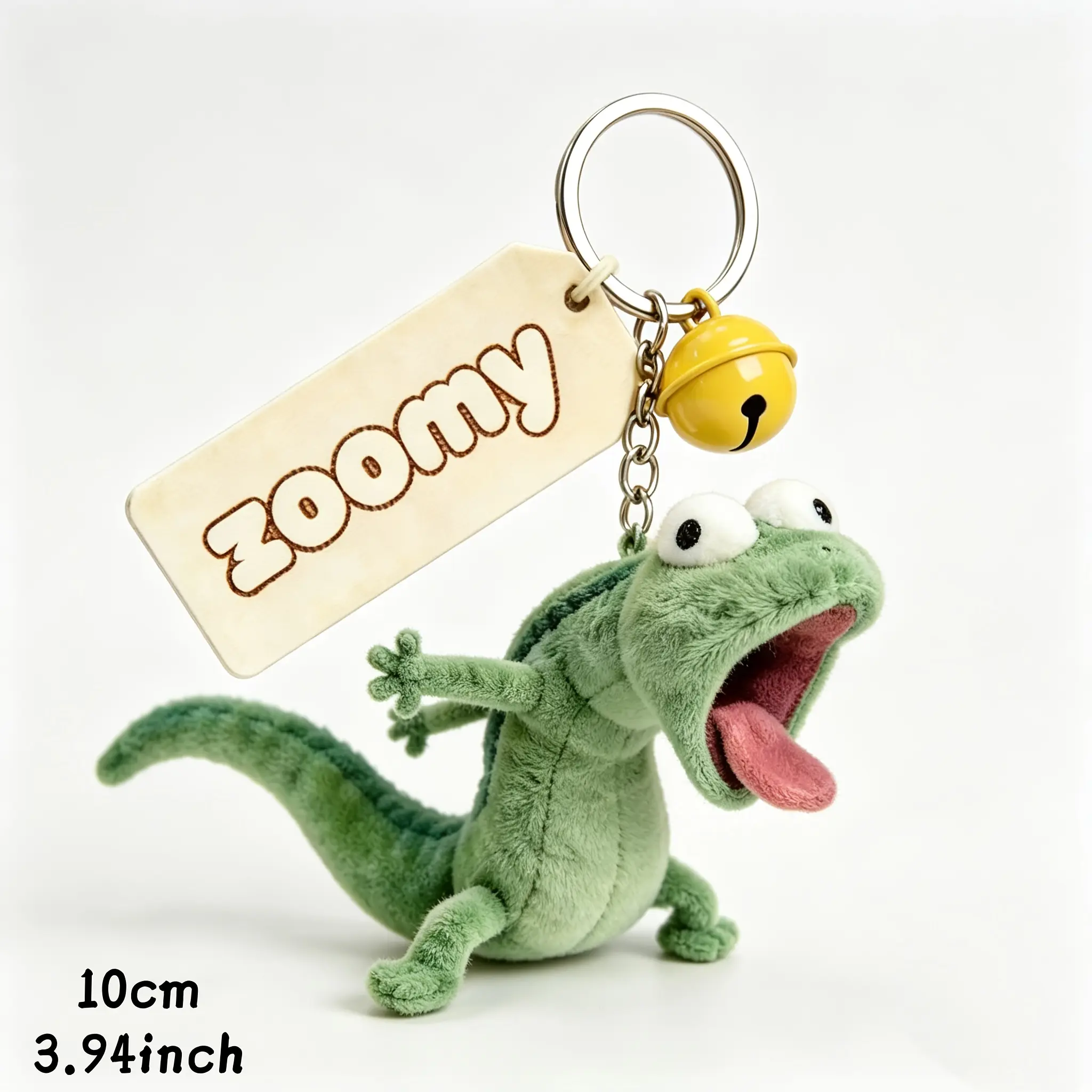 Fun Screaming Lizard Plush Keychain |   Cute Gecko Soft PP Backpack Bag Accessories Keyring Gift