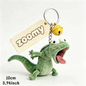 Fun Screaming Lizard Plush Keychain |   Cute Gecko Soft PP Backpack Bag Accessories Keyring Gift
