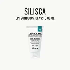 Silsca EPI Sunblock Classic 80ML - Daily Use Sunscreen with Broad Spectrum UVA/UVB Protection for Comfort and Moisturizing