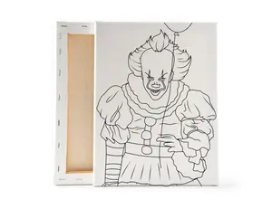 Horror Movie Characters Halloween Pre-Sketched Canvas