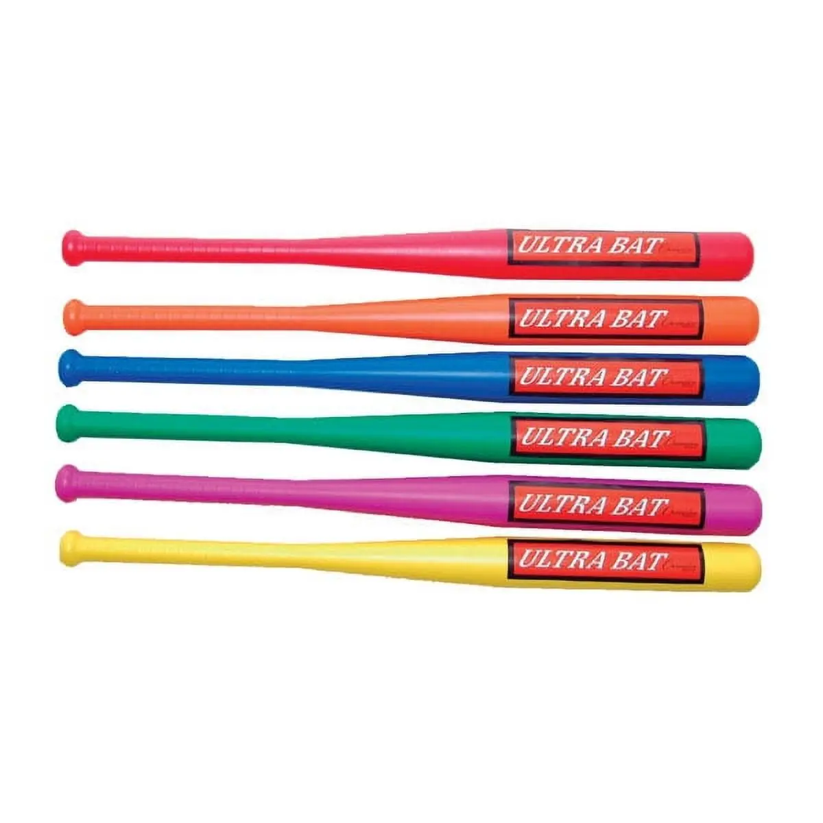 212 MAIN Ultra 6-Piece Baseball Bat Set - UB30SET, 30 in Multicolor Bat with Ridged Grip, Baseball Training Equipment for Games/Relays