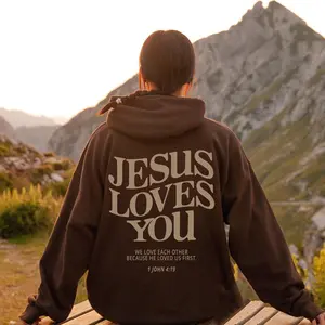 Jesus Loves You Hoodie, Bible Verse Aesthetic Retro Sweatshirt, Jesus In The Street Clothing Crewneck, Vintage Adult Christian Merch, 90s Graphic Hoodie, Women's Gift, Men's Oversized, Unisex Pray Apparel T-Shirt faith print