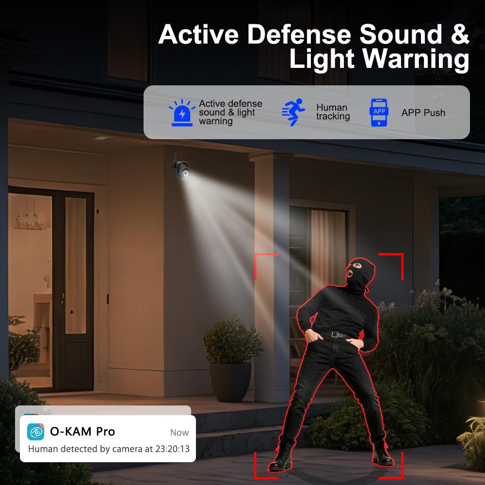 1/2/3/4PCS AI Wireless Security Camera 2.4G WiFi | Color Night Vision, Motion Detection & Visual Alert | Indoor Outdoor Wall Mount