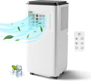10000BTU Portable Air Conditioners Cool up to 450 Sq. Ft, 3 in 1 Portable AC Units for Rooms with Sleep Mode, 24H Timer, Remote Control, Window Vent Kit Aircon Cooler