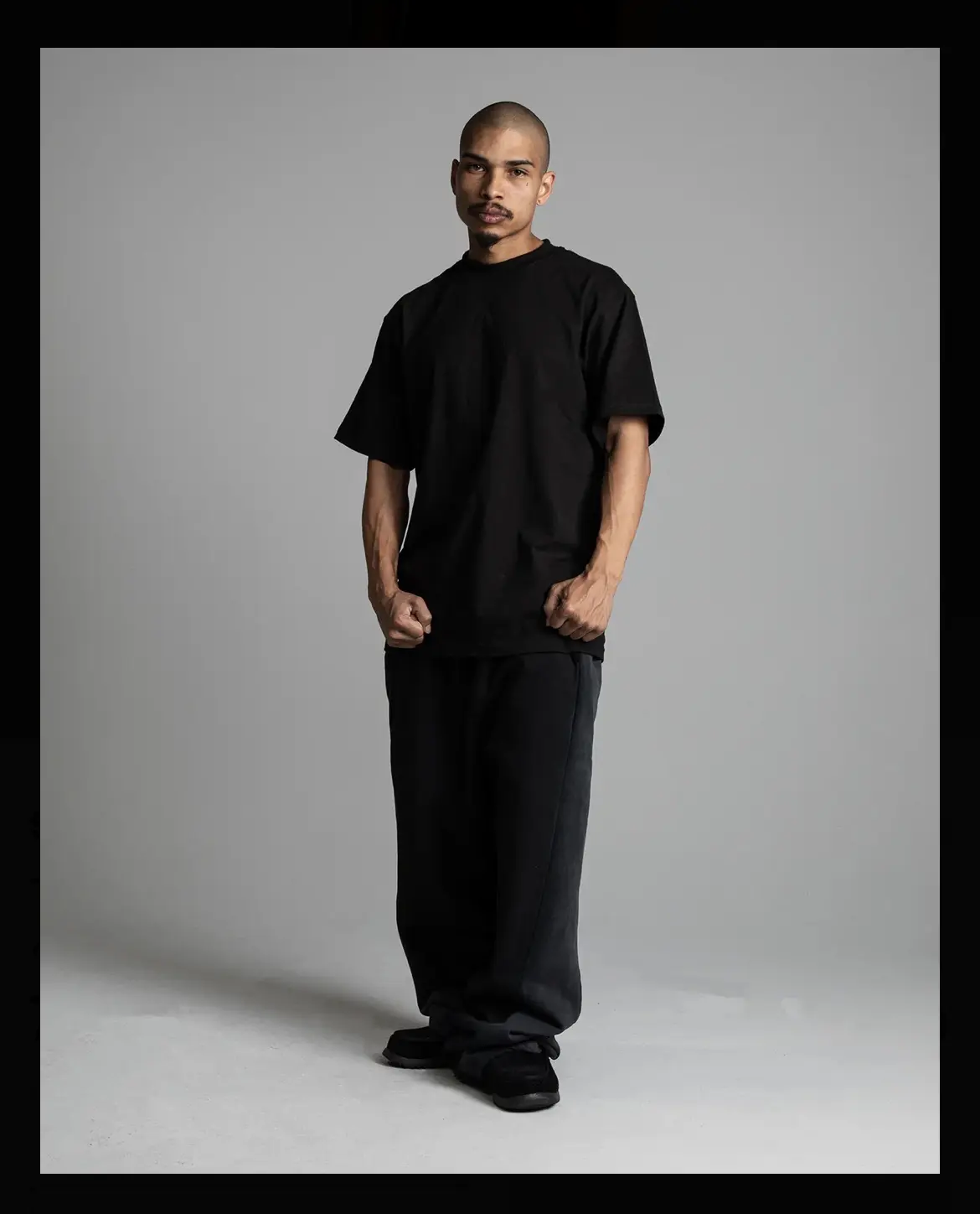 Men's Shaka Heavyweight Short-Sleeve T-Shirt, Plain, Stylish Casual Menswear for Pairing with Jeans