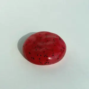 Mochichi Frosted Melon Bite Stress Ball, 100% Handmade Squishy Toy | Fruit-Shaped Sensory Fidget Toy for Kids & Women, 1 Pc