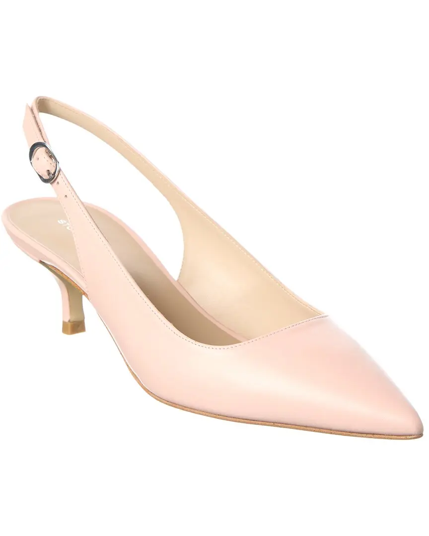 Stuart Weitzman Leigh 50 Leather Slingback Pump