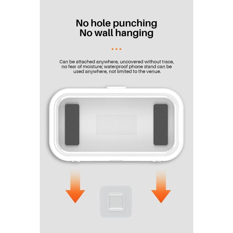360 ° rotatable Bathroom Waterproof Phone case Bathroom Shower Drama Chasing Tool Kitchen Wall Hanging Lazy Person Bracket