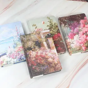 4-Piece Dream Painting DIY Craft Book Set, Colorful Pages, Gold Foil Process, Hard Cover Journal, Creative Notebook for Shelf Decoration
