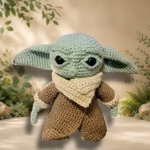 Handmade Crochet Grogu (Baby Alien)