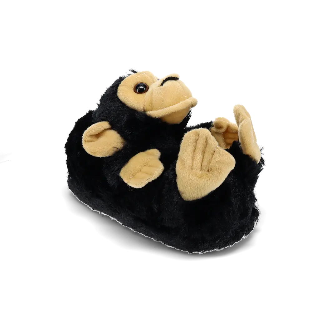 Monkey Slippers - Adorable Plush Animal Design with Cozy Cushioning & Non-Slip Sole for Animal Enthusiasts