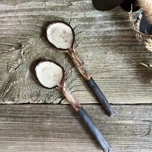 Handmade Spoons, Ceramic Spoon, Stirring Spoon, Pottery Spoon Tableware