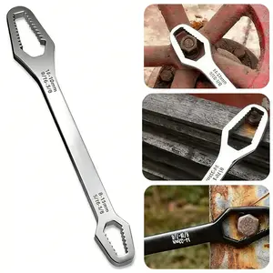 Universal Car Star Wrench, 8-24mm Self-Tightening Dual Head, Anti-Slip Multi-Function Tool, Suitable for Most Nuts and Bolts Repair, Hex Wrenches, Multifunctional Wrench, Self Locking Wrench