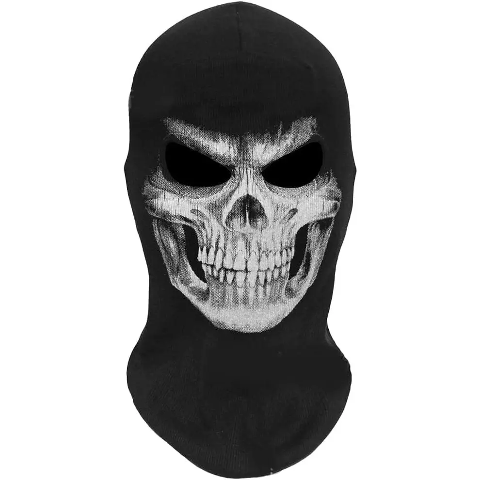 Balaclava Skull Ghost Mask Ski Mask Skeleton  Scarf  Gaiters for Men  Cycling Outdoor