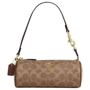 Coach Nolita 20 PVC and Leather Crossbody Bag for Women, Caramel