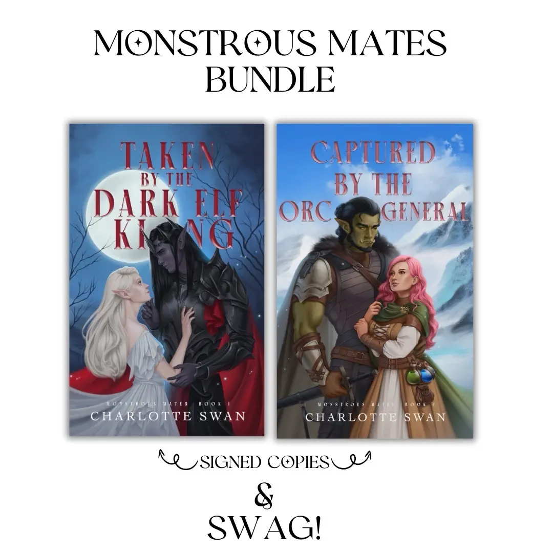 Monstrous Mates Series Bundle - 2 Monster Romance Novels & 4 Art Prints! - Romantasy Book Set