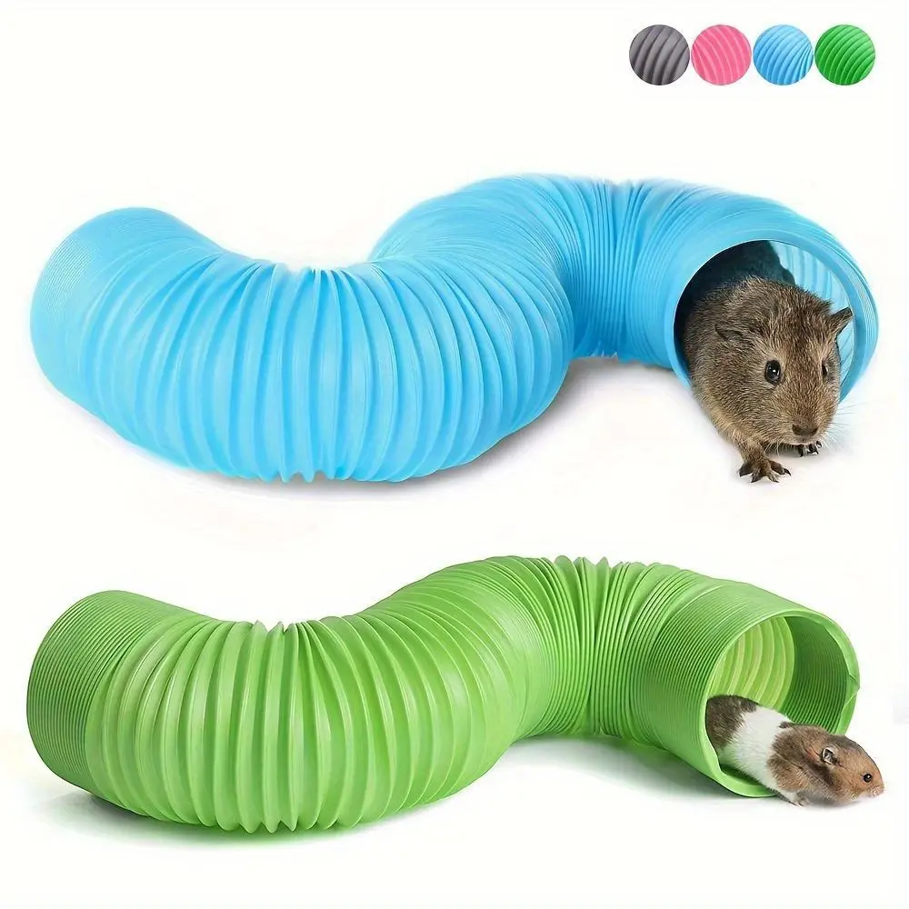 1pc Foldable Portable Exercising Tunnel Small Pet Tunnels Telescopic Pipe Ferret Supplies Hamster Toys