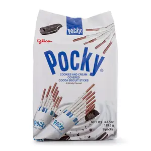 Glico Pocky Cookies and Cream Snack 9P 4.57oz Glico Pocky Cookies and Cream Snack 9P 4.57oz