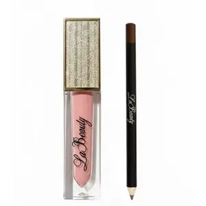 Pretty Girl Combo ( Pink Gloss + Brown liner) Lip Cosmetic Set Lip Stain Set Lipgloss