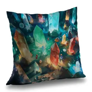 Conscious Sales C1PC2626SK3HFV 26 x 26 in. The Quest - Turquoise Polyester Twill Throw Pillow for Home Decor