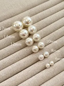 6 Pairs Classic Simple Pearl Stud Earrings, Women Jewelry, Summer Jewelry, Natural Pearls with Minor Flaws, Elegant Design