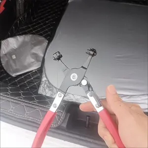 5PCS Professional Hose Clamp Pliers Set for Automotive Repair , Flexible Cable Fuel Line Removal Tool Kit ,Radiator, AC & Coolant Hose Clamp Removal Tool