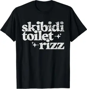 Skibidi Toilet Rizz Funny Meme T-Shirt