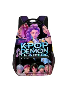 Korean Anime Demon Hunter Backpack, Durable Design for Students and Fans, Casual Animal Print Shoulder Bag for All Seasons