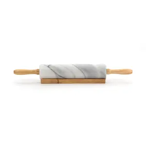Endurance White Marble Rolling Pin