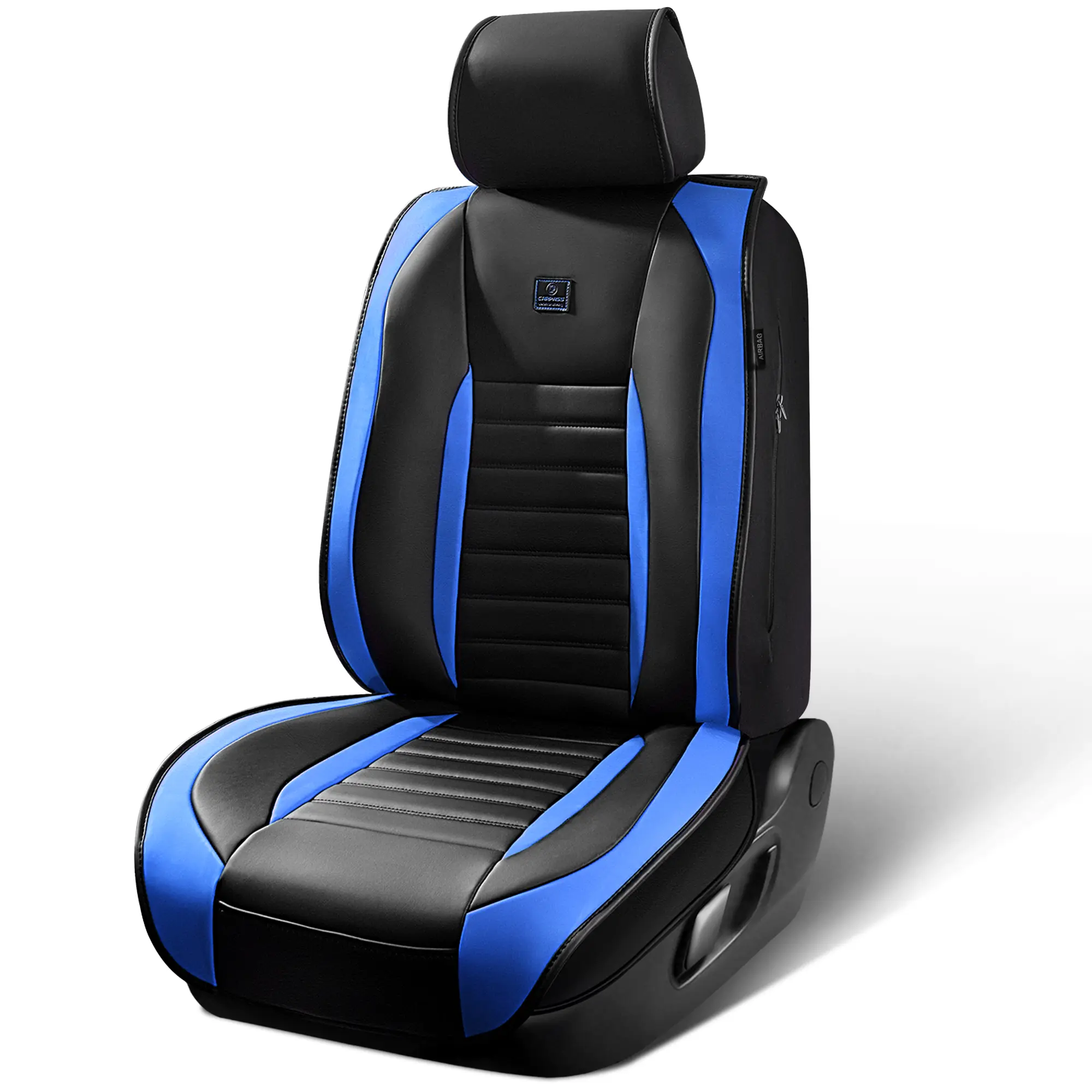 Black&Blue Leather Car Seat Cover
