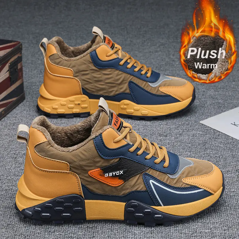 2025 Winter New Arrival: Fleece-Lined Sport Shoes with Thick Warmth for Snowy Adventures