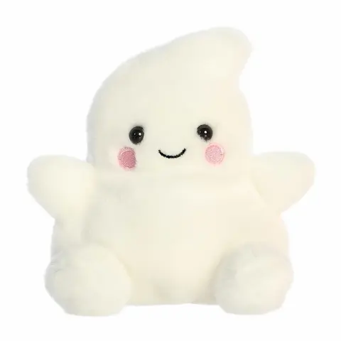 Palm Pals Spooky Tricks Ghost 5 inch White Mini Soft Plush Collectable Stuffed Animal