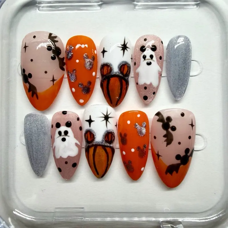 Halloween Mickey Mouse Inspired Press-on Nails