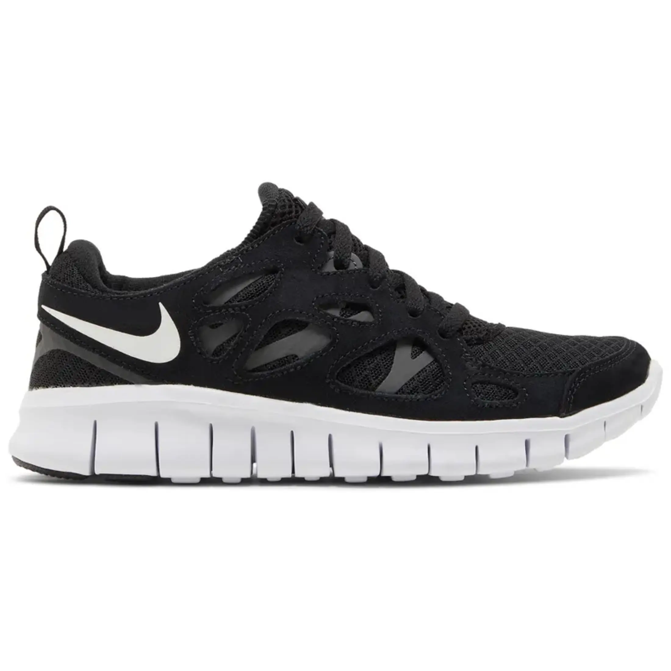 Nike Free Run 2 Black White Youth Fashion Shoes New