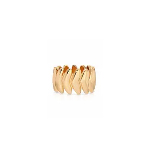 Ettika Metal Moderna Ring - 18k Gold & Silver Plated High-Quality Zinc Elegant Design for Everyday Wear Premium Materials and Luxurious Finish Gold Stackable Rings Stacking Rings