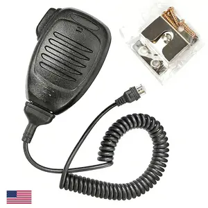 Kenwood KMC-35 8-Pin Speaker Microphone, RJ45 Connector, High-Quality Craftsmanship, Compatible with NX-700 NX-800 TK-760, Includes Mic Hangup Clip